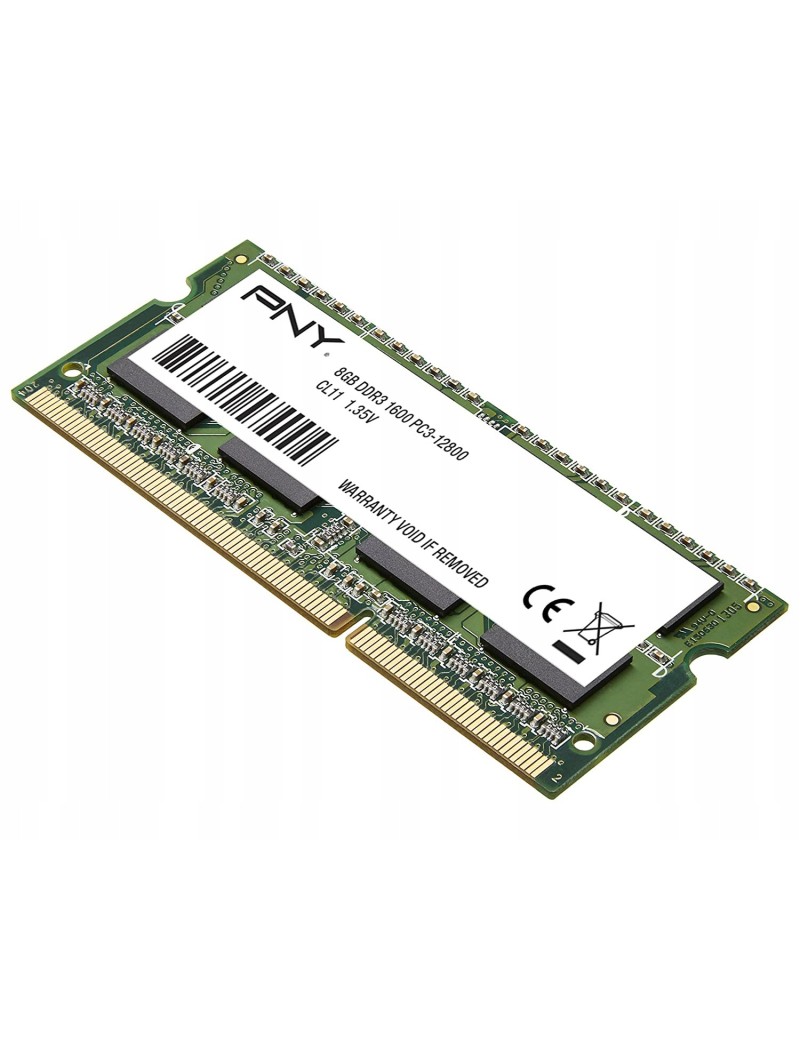 PNY Memoria RAM DDR3 8GB SODIMM 1600 Mhz Bulked (no confezione)