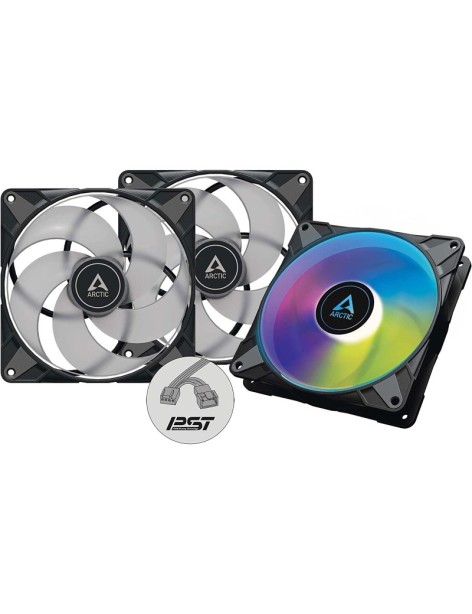 ARCTIC P14 PWM PST A-RGB (3 Pezzi) 3 Ventole 14 Cm Nere