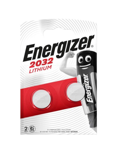 Energizer 2 Batterie Tampone Al Litio CR 2032 3V