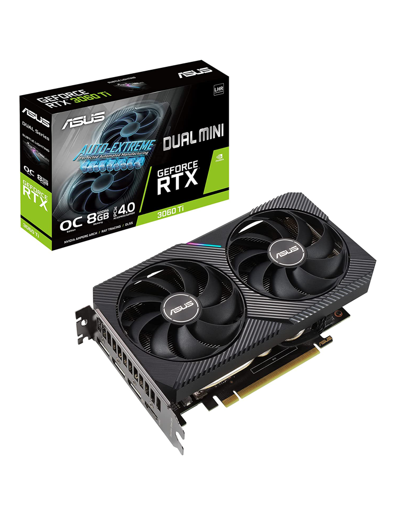 Scheda Video ASUS Nvidia GeForce RTX 3060 Ti 8GB GDDR6 Dual Mini OC V2
