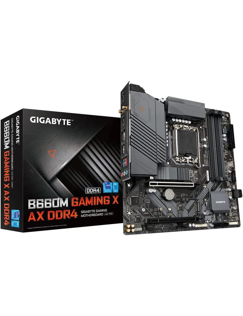 Scheda Madre Gigabyte B660M Gaming X AX DDR4 Intel LGA 1700