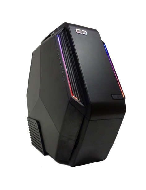 Case Micro ATX Gaming Alantik HEXANE Nero Esagonale