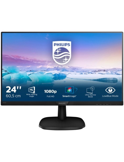 Monitor 24" Philips 243V7QDSB/00 LED IPS Full HD 16:9 HDMI VGA DVI