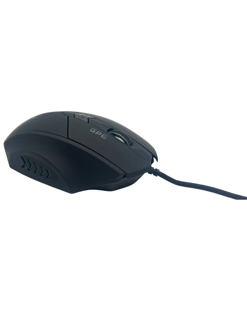 Mouse USB Gaming Alantik MOGP06 6 Pulsanti Nero Retroilluminati