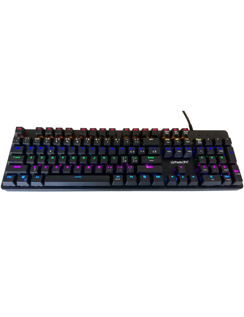 Tastiera USB Gaming Meccanica Nera Retroilluminata RGB Alantik VEGA1B