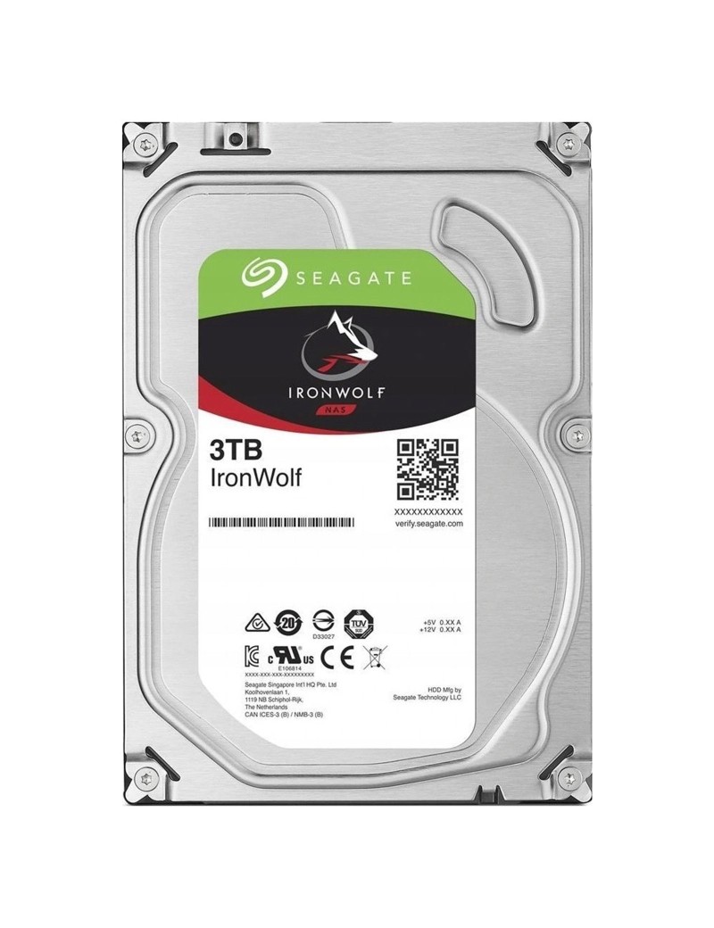 Seagate Iron Wolf NAS Hard Disk 3TB SATA III 3.5" ST3000VN006