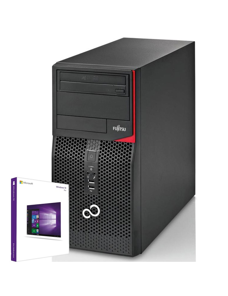 Fujitsu Esprimo P520 Tower PC Computer Intel i5-4460 Ram 8GB SSD 240GB DVD-ROM Windows 10 Pro (Ricondizionato Grado A)