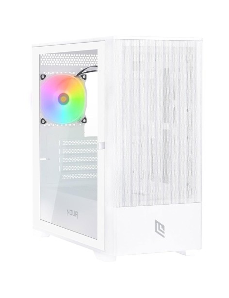 Noua Fobia L111 Case Micro-ATX Gaming Ventola A-RGB Mesh White