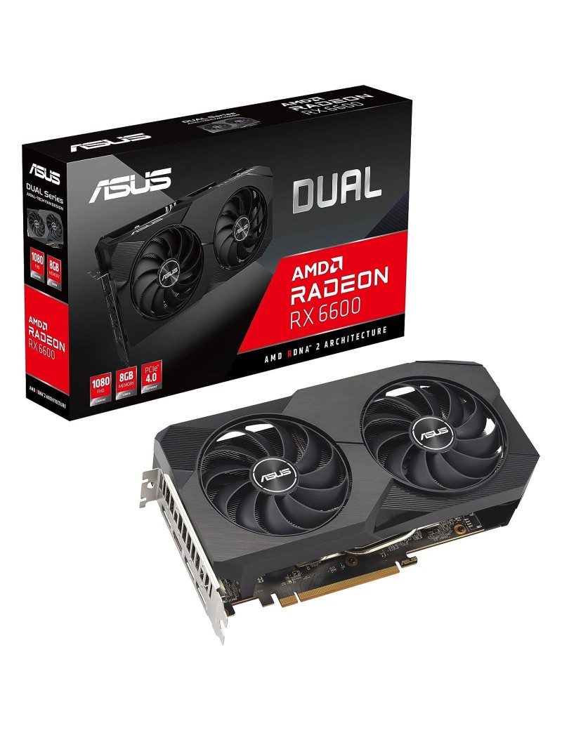 Scheda Video ASUS AMD Radeon RX 6600 8GB GDDR6 Dual V2