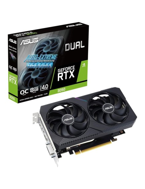 Scheda Video ASUS Nvidia GeForce RTX 3050 8GB GDDR6 DUAL OC LHR V2