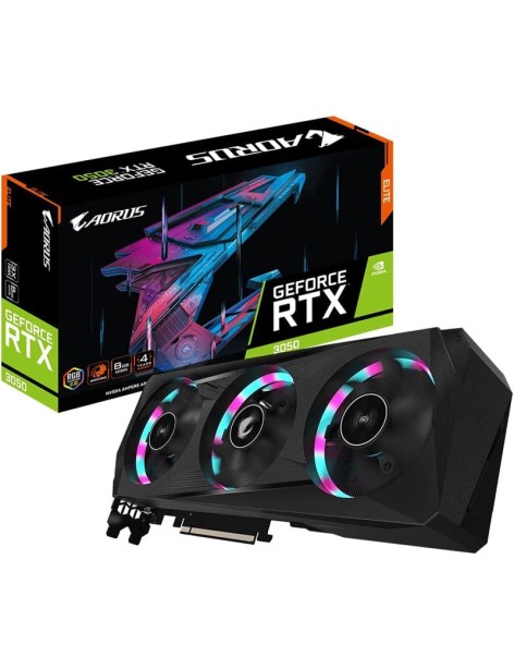 Scheda Video Gigabyte Nvidia GeForce RTX 3050 8GB GDDR6 Aorus Elite (LHR)