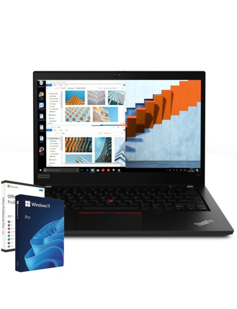 Lenovo ThinkPad T14 Gen1 14" PC Notebook Intel i5-10310U Ram 16Gb SSD 512Gb Webcam Windows 11 Office (Ricondizionato Grado A)