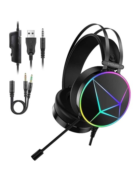 Noua Reaper Cuffie Gaming Usb Jack 3.5mm Stereo Headset con Microfono