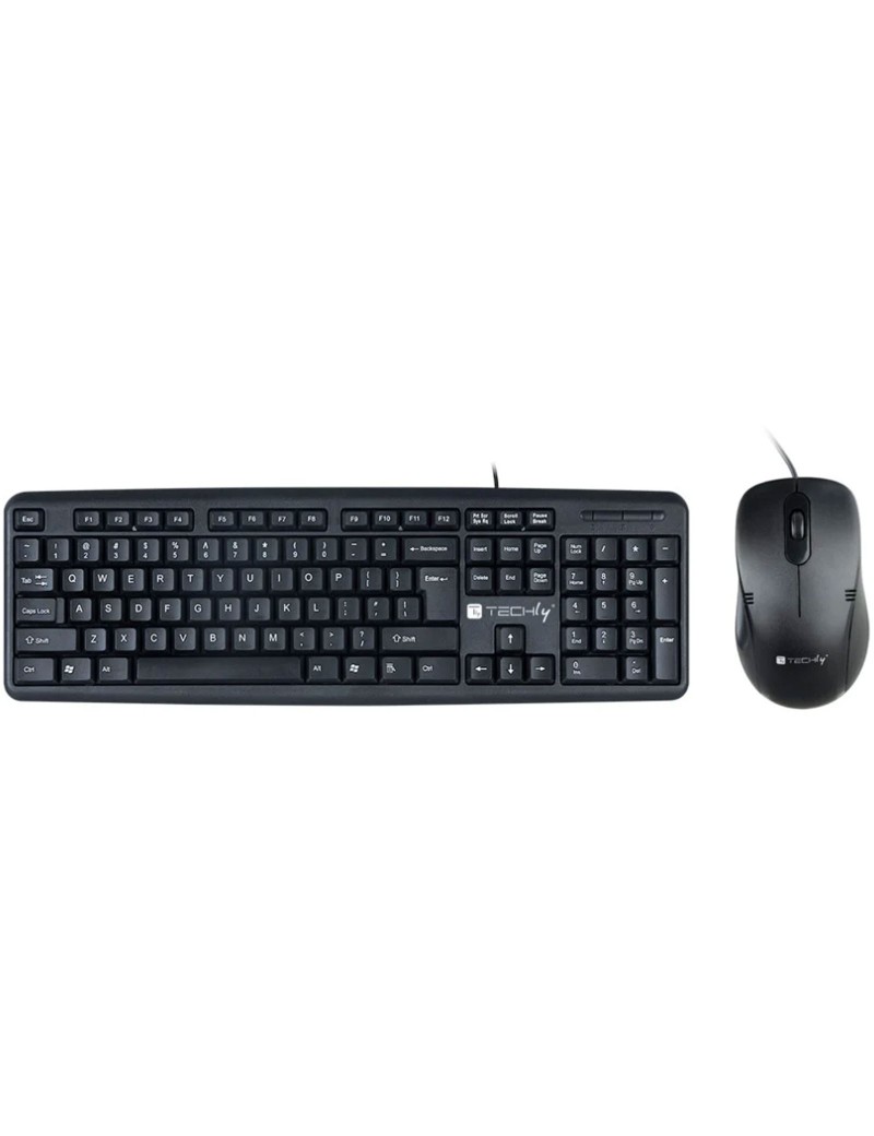 Techly 955-USB-KT Kit Tastiera Mouse USB