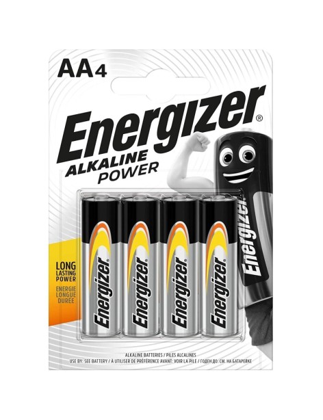 Energizer Alkaline Power 4 Batterie AA Stilo LR6 1.5V