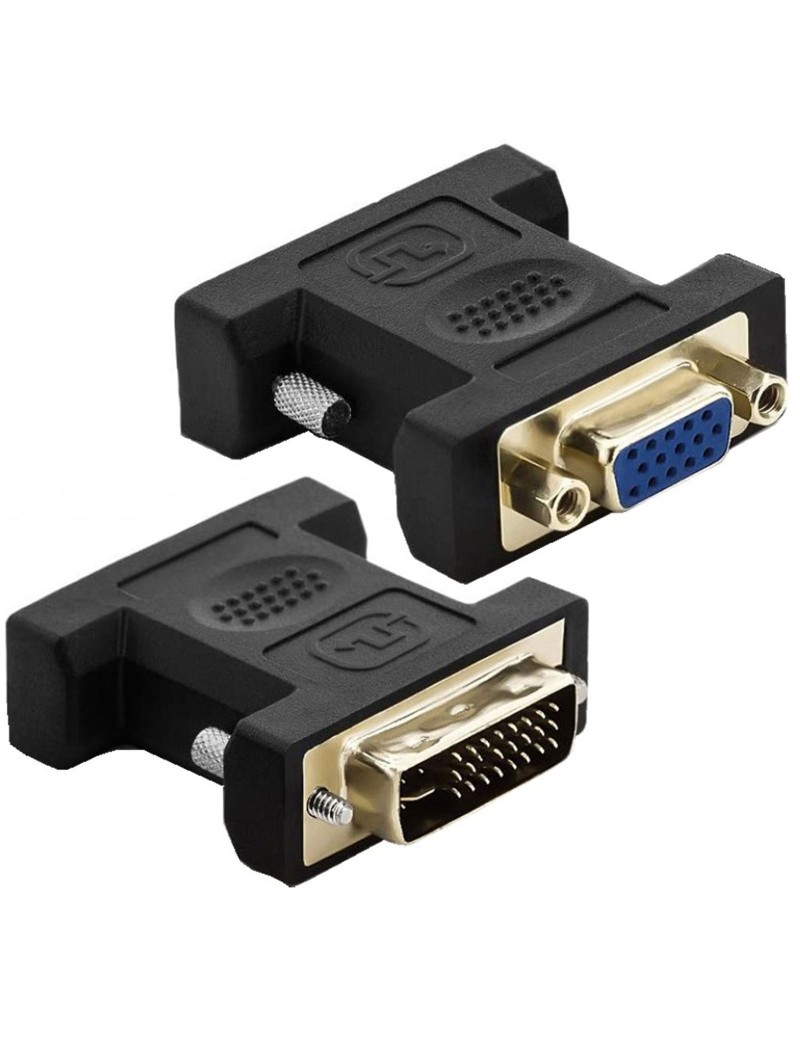 Techly Adattatore Video da DVI-I (24+5) Maschio a VGA Femmina DVI-8700T