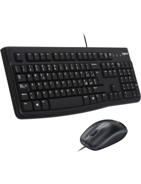 Kit Tastiera Mouse USB Logitech MK120 Nero Layout Italiano
