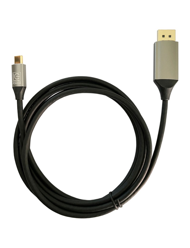 LC-Power Cavo Video USB Type-C Display Port 1.2 2 metri LC-C-C-DP-2M