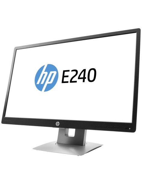 Monitor 24" 16:9 HP Elite Display E240 Full HD IPS VGA HDMI DP Nero (Ricondizionato Grado A)