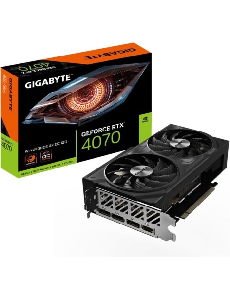 Scheda Video Gigabyte Nvidia GeForce RTX 4070 12GB GDDR6X Windforce 2X OC