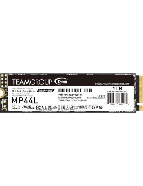 Team Group SSD 1TB MP44L M.2 NVMe PCIe Gen 4.0