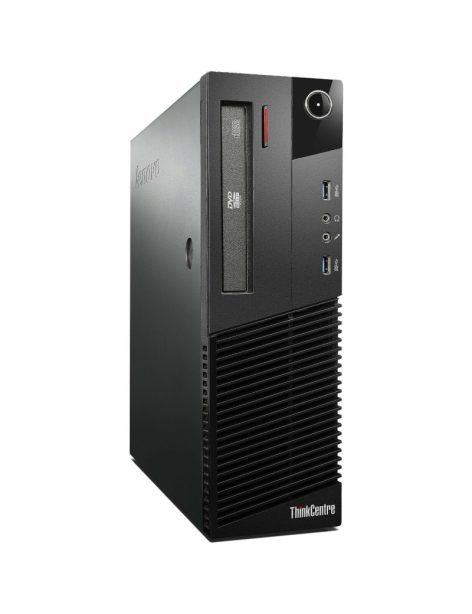 Lenovo ThinkCentre M83 SFF PC Computer Intel i5-4460 Ram 16GB SSD 480GB DVD-ROM PORTA LAN GUASTA (Ricondizionato Grado A)
