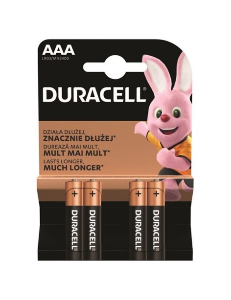 Duracell Alkaline 4 Batterie AAA Ministilo LR03 1.5V