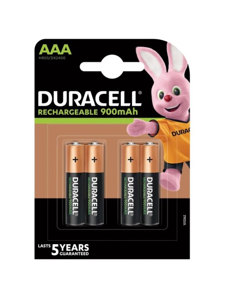 Duracell Rechargeable 4 Batterie AAA Ministilo Ricaricabili HR03 1.2V