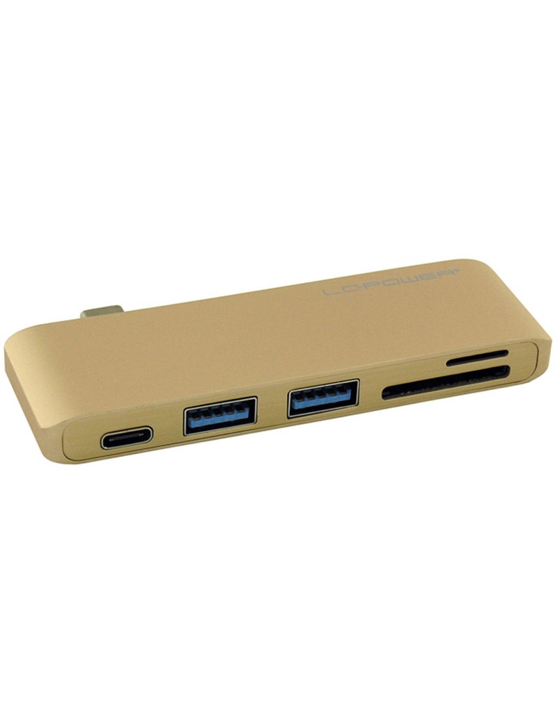 Docking Station HUB USB Type C 3.0 Card Reader LC-Power LC-HUB-C-MULTI-2G