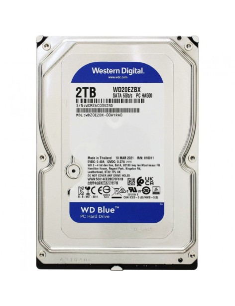 Hard Disk 2TB SATA III 3.5" Western Digital WD Blue WD20EZBX