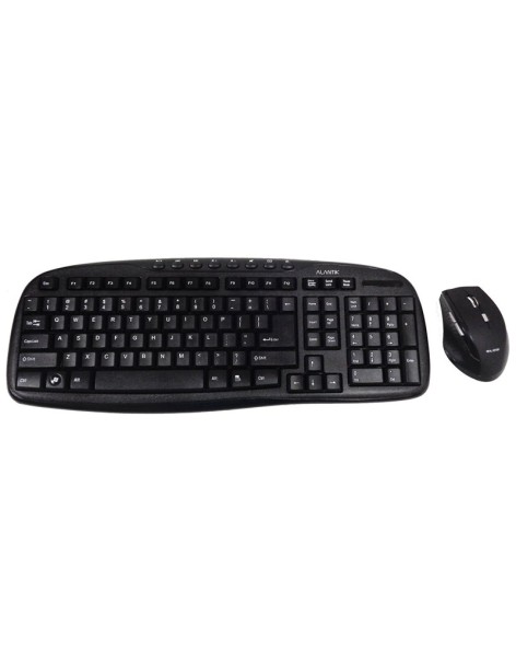 Kit Tastiera Mouse Wireless Alantik KBMOW1 Nero