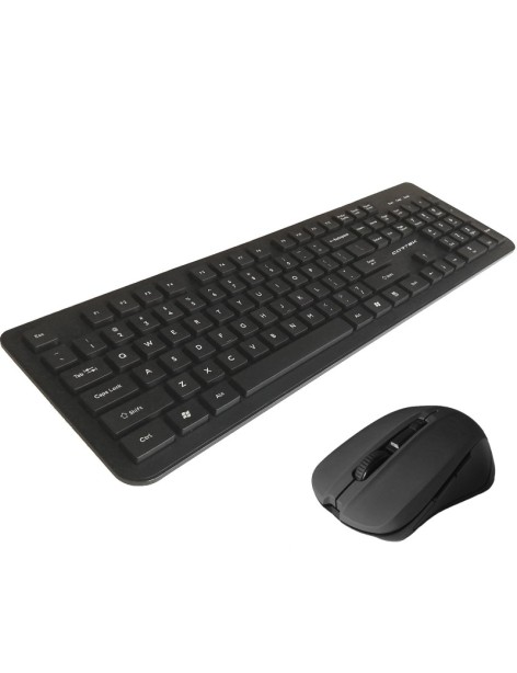 Kit Tastiera Mouse Wireless Alantik KBMOW3 Nero