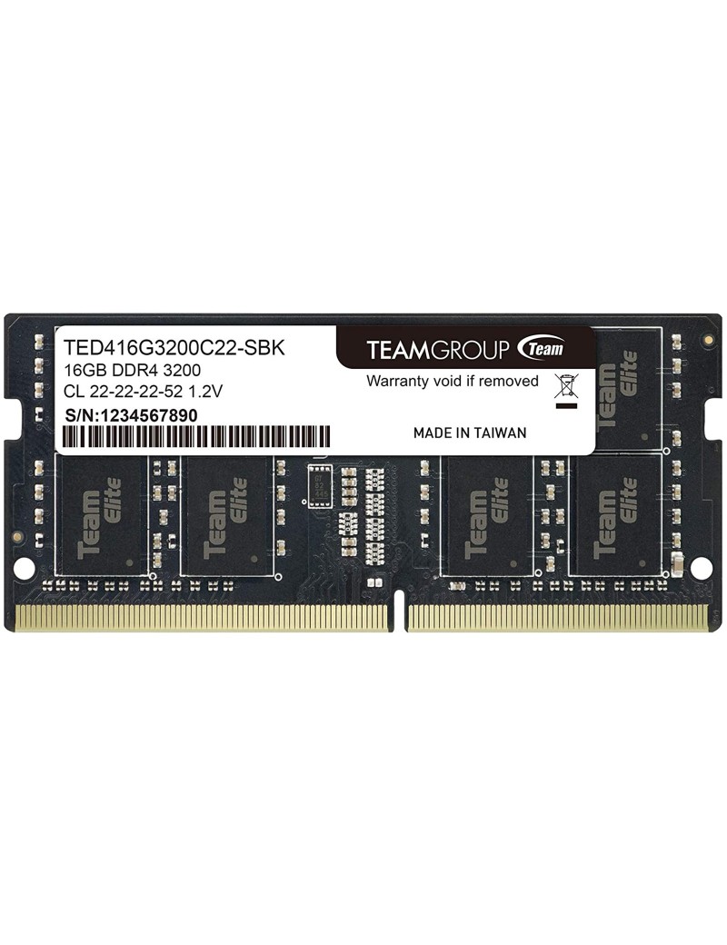 Team Group Memoria RAM DDR4 16GB SODIMM 3200 Mhz TED416G3200C22-S01