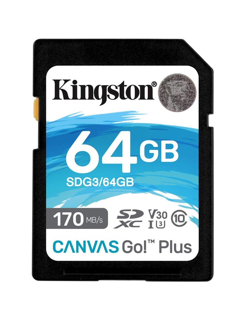 Memoria SD 64GB Kingston Canvas Go! Plus UHS-I Classe 10
