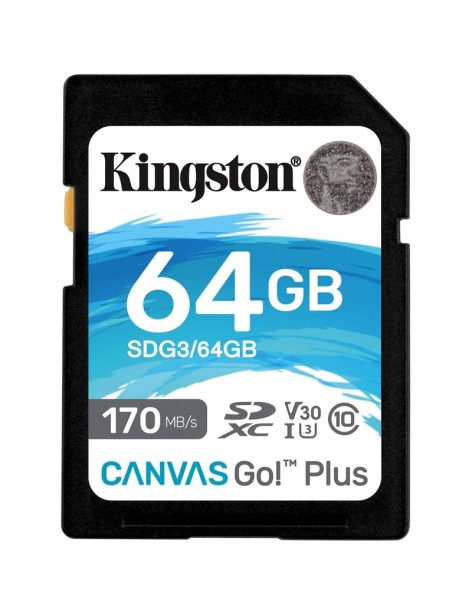 Memoria SD 64GB Kingston Canvas Go! Plus UHS-I Classe 10