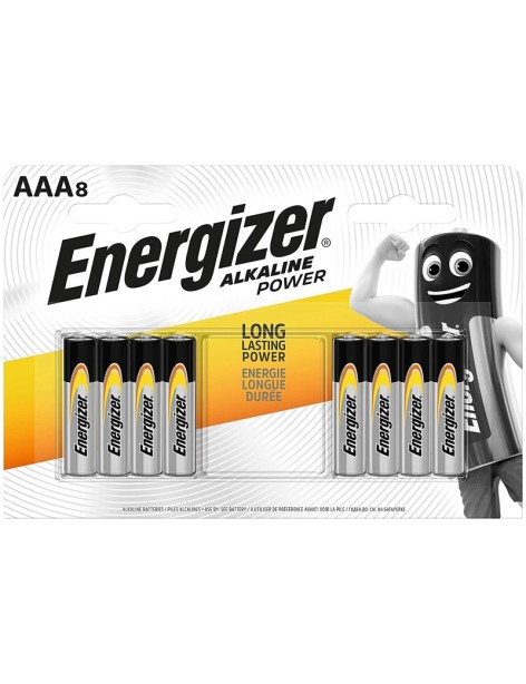 Energizer Alkaline Power 8 Batterie AAA Ministilo LR03 1.5V