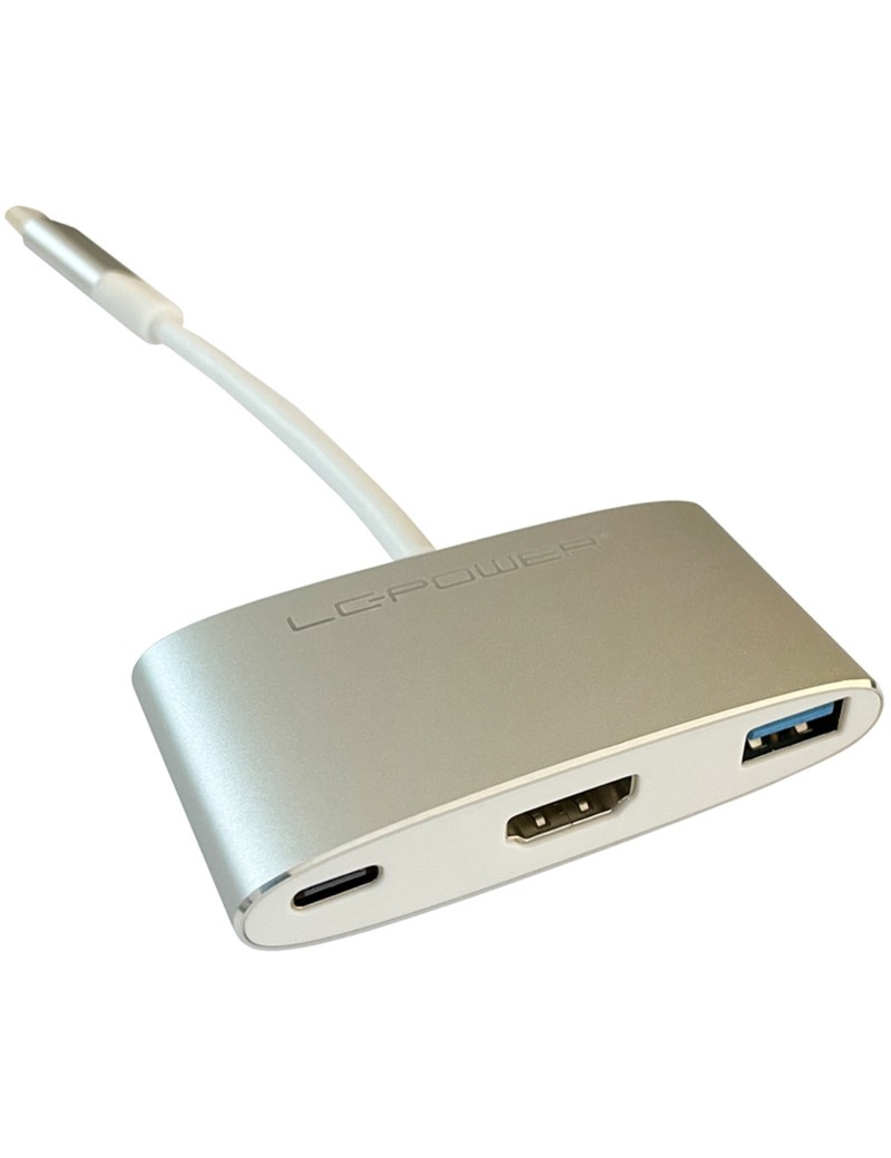 LC-Power Adattatore HUB Da USB Type-C a USB 3.0 & HDMI LC-HUB-C-MULTI-4