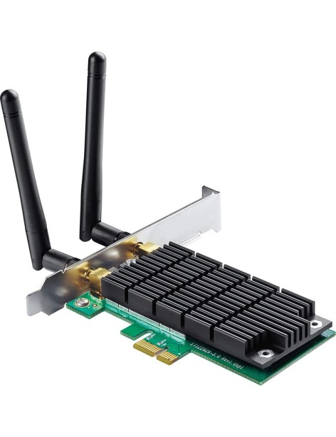 Scheda Di Rete Wireless TP-Link Archer T4E 1200Mbps Dual Band 2.4GHz & 5GHz PCI-Express x1 + Staffa Low Profile