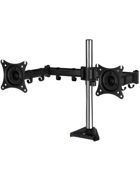 ARCTIC Z2 PRO (Gen 3) Supporto Staffa Montaggio VESA Da Tavolo Per Doppio Monitor Fino a 29/34" + Hub USB 3.0