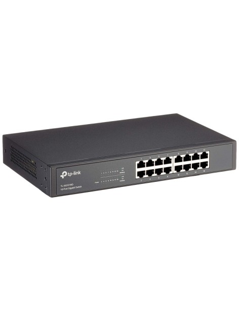 Switch Ethernet 16 Porte RJ45 10/100/1000 Mbps TP-Link TL-SG1016D Rackmount 13"