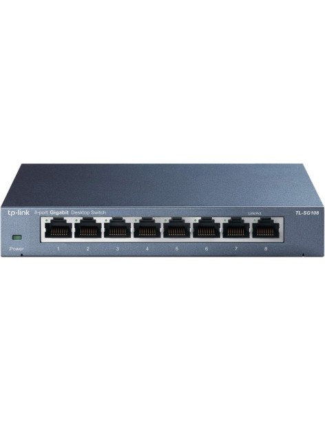 Switch Ethernet 8 Porte RJ45 10/100/1000 Mbps TP-Link TL-SG108