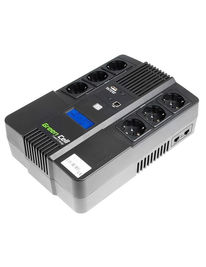 Greencell UPS Gruppo Di Continuità 800VA 480W UPS07