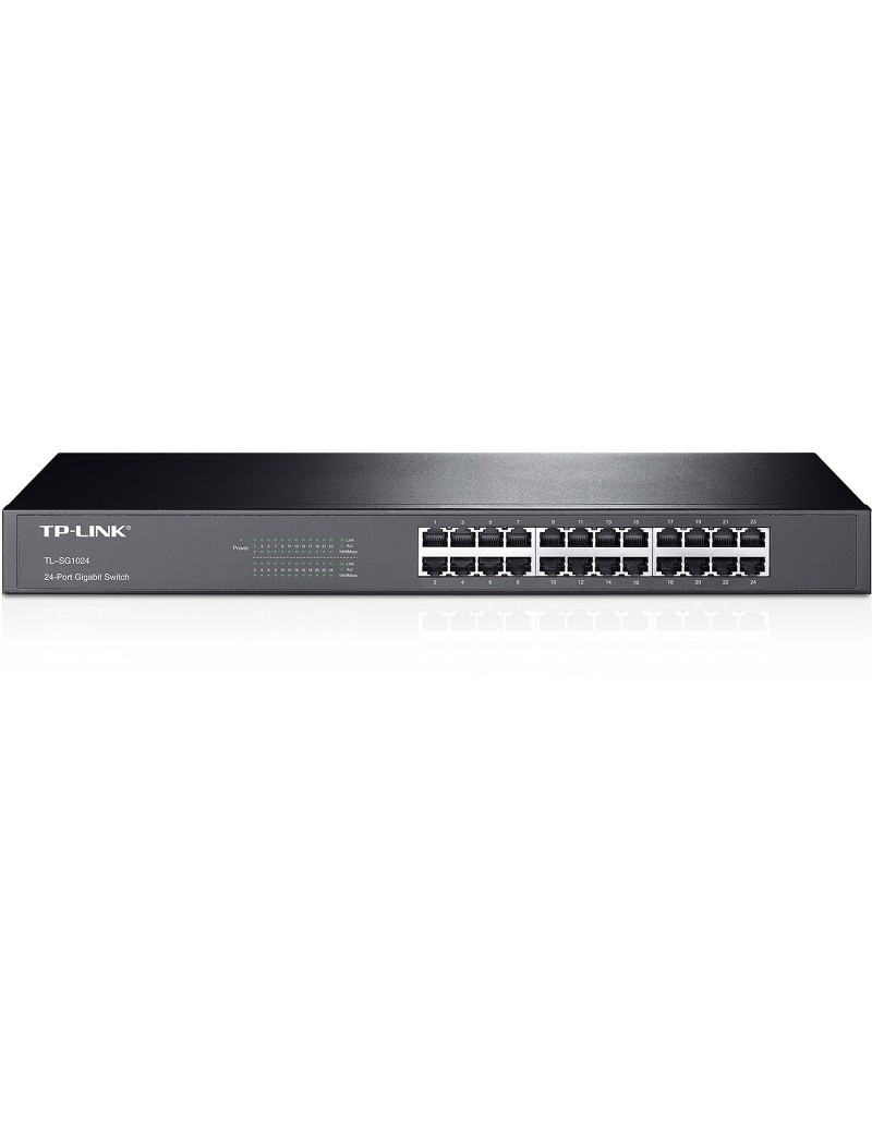 Switch Ethernet 24 Porte RJ45 10/100/1000 Mbps TP-Link TL-SG1024 Rackmount 19"