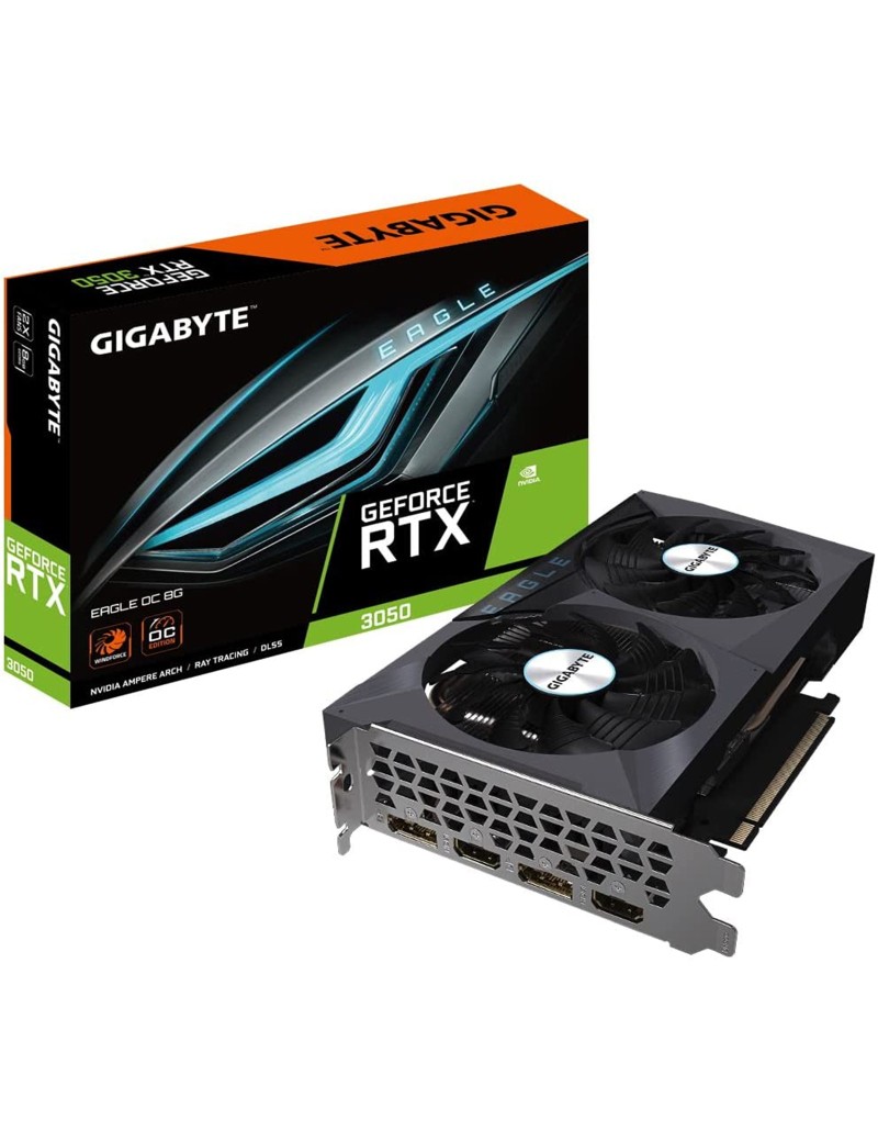 Scheda Video Gigabyte Nvidia GeForce RTX 3050 8GB GDDR6 Eagle OC